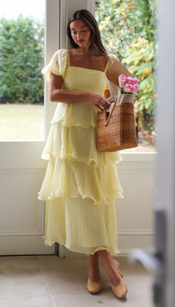 Rosaliea Maxi Dress (Lemon)