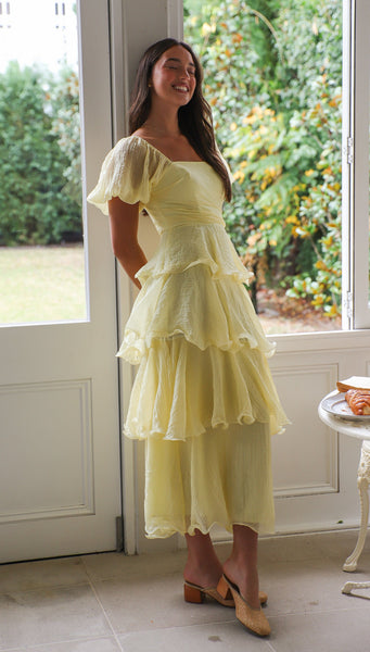 Rosaliea Maxi Dress (Lemon)