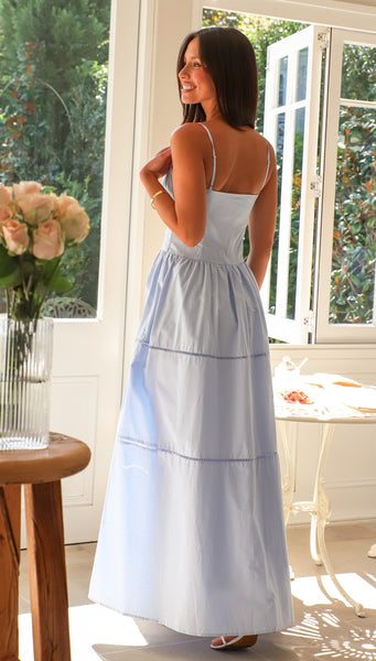 Aimee Maxi Dress (Dusty Blue)