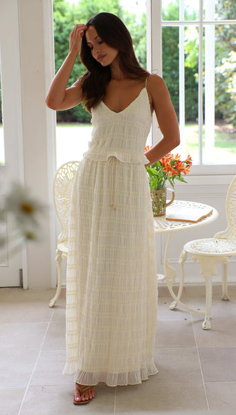 Nightingale Maxi Skirt (Cream)