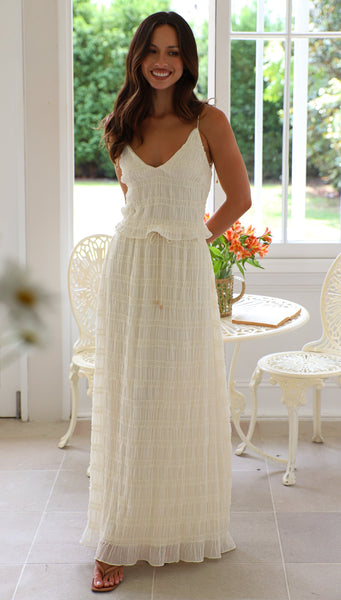 Nightingale Maxi Skirt (Cream)