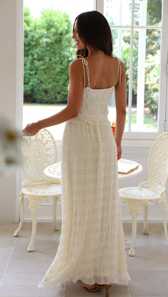 Nightingale Maxi Skirt (Cream)