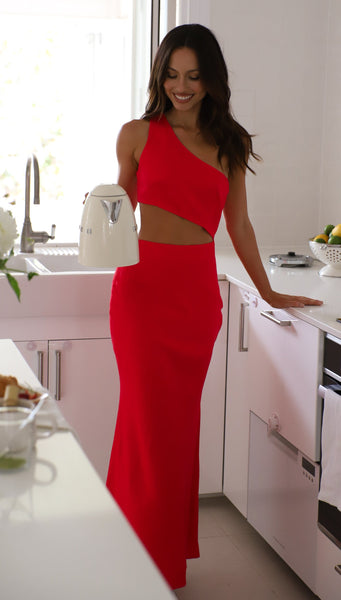 Sophia Maxi Dress (Red)