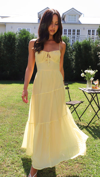 Julia Maxi Dress (Lemon)