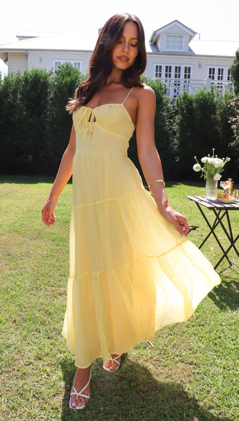 Julia Maxi Dress (Lemon)