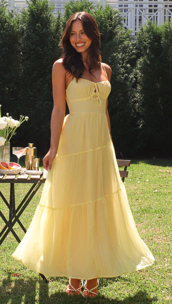 Julia Maxi Dress (Lemon)