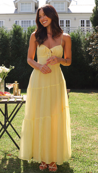 Julia Maxi Dress (Lemon)