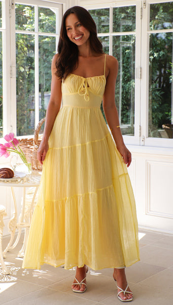 Julia Maxi Dress (Lemon)