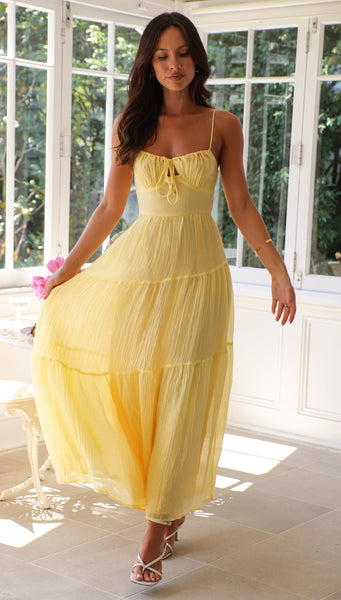 Julia Maxi Dress (Lemon)