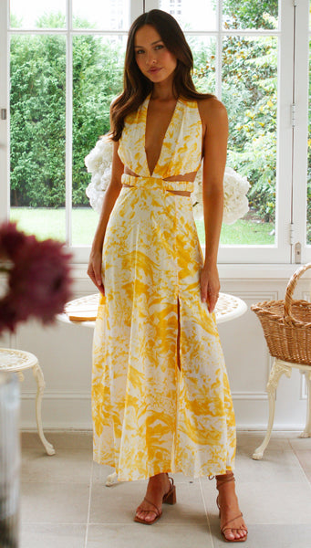 Sundae Maxi Dress (Yellow)