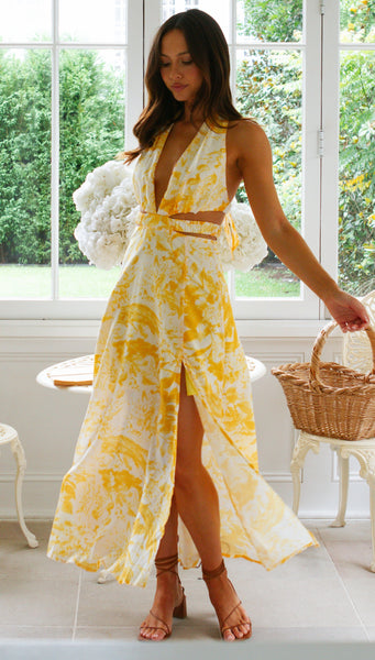 Sundae Maxi Dress (Yellow)