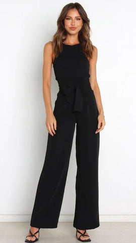 Black Bowtie Waist Pants