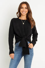 Captivate Knit Sweater - Black