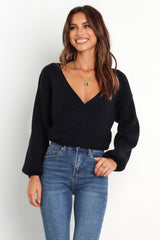 Lucy Knit Sweater - Black