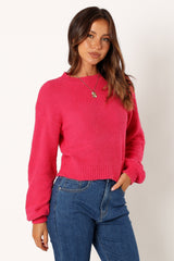 Sariah Knit Sweater - Magenta
