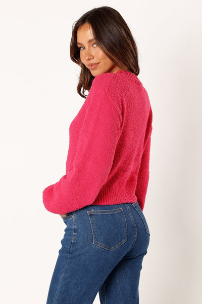 Sariah Knit Sweater - Magenta