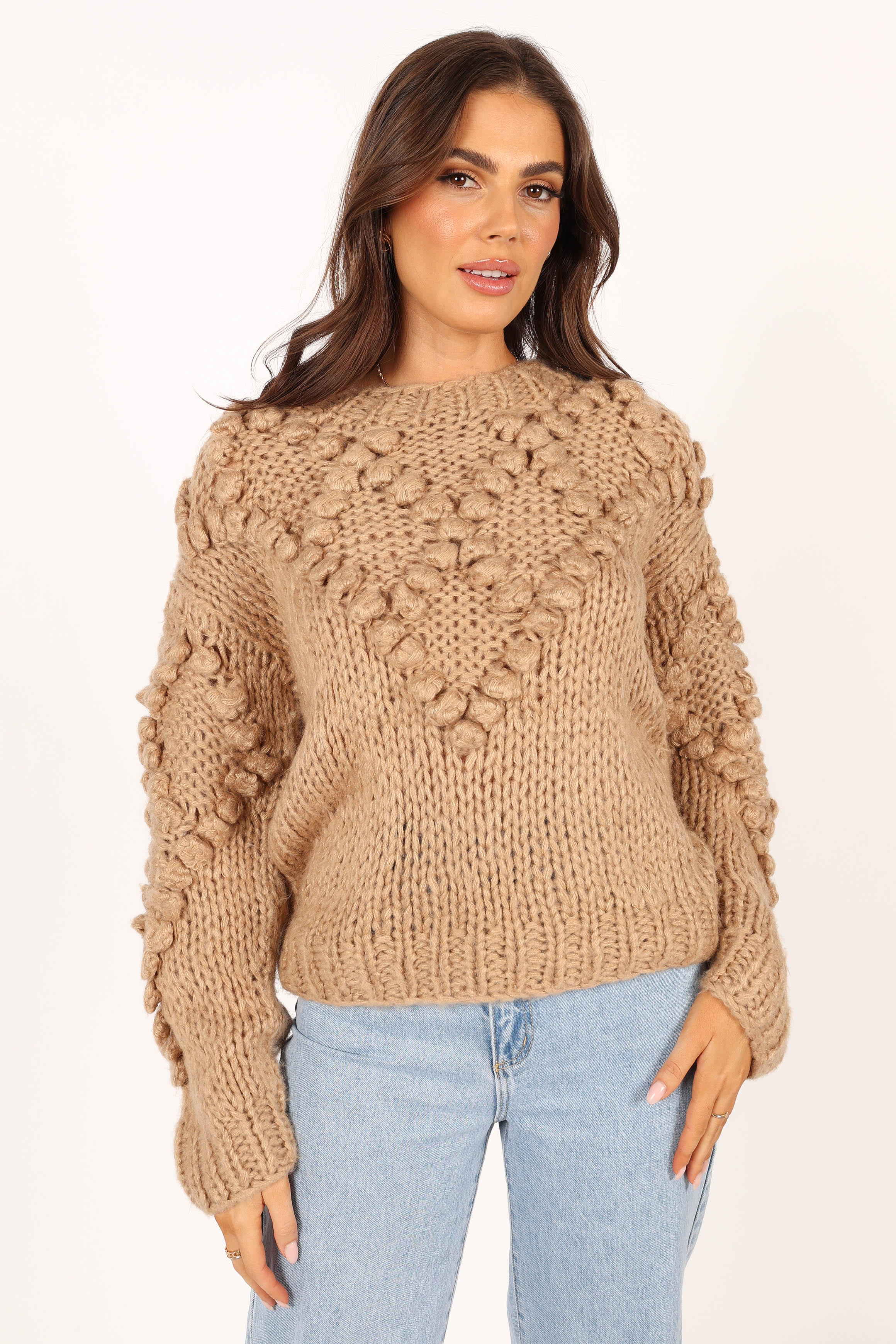 Vida Knit Sweater - Beige