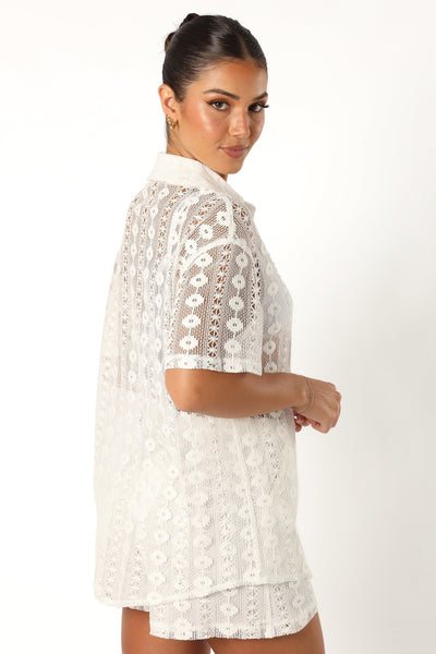 Eden Lace Top - White