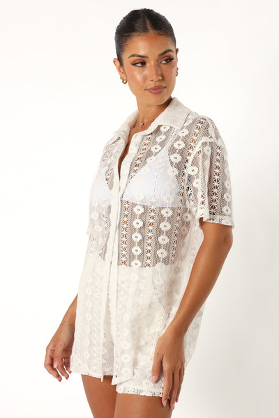 Eden Lace Top - White