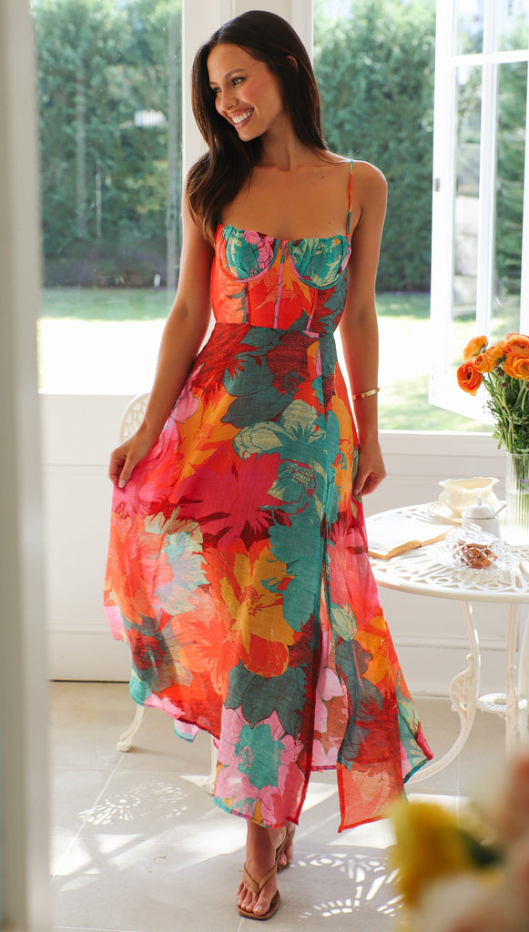Sorrela Maxi Dress (Tropical) Gabi Swimwear Sorrela Maxi Dress (Tropical) Gabi Swimwear