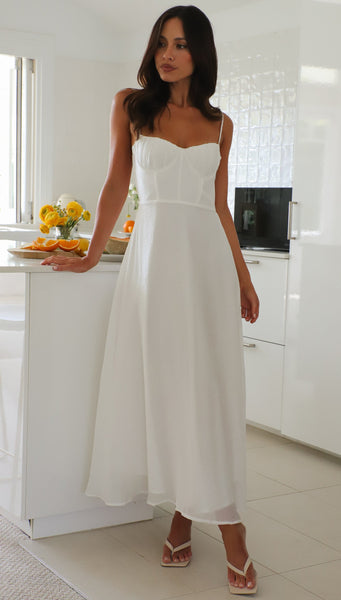 Sorrela Maxi Dress (White)