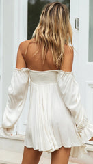 White Off -the-Shoulder Dress