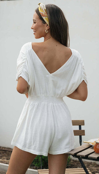 Innocent White Romper