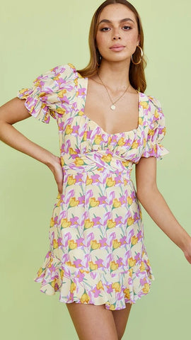 Tulip Floral Mini Dress