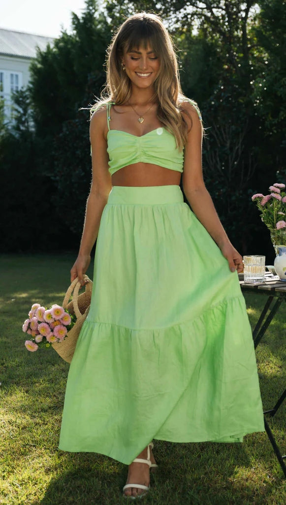 Lime Green Maxi Skirts