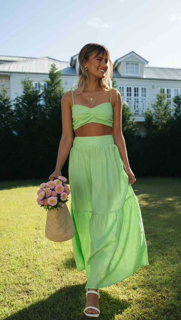 Lime Green Maxi Skirts