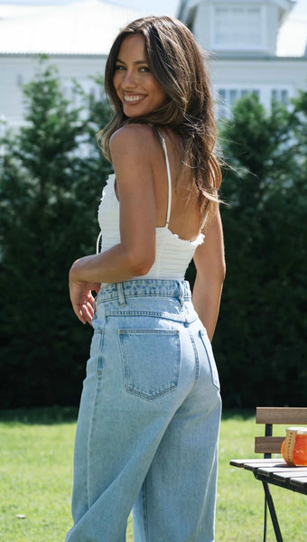 White Cami Crop Top