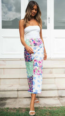 Multi-coloured Floral Maxi Skirts