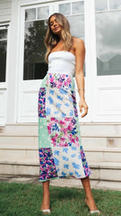 Multi-coloured Floral Maxi Skirts
