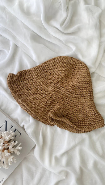 Brown Beach Staw Hat