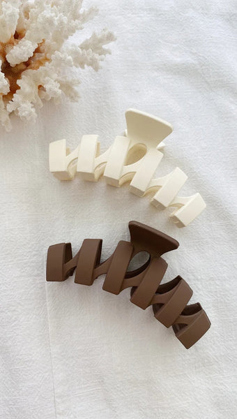 Chocolate Hair Claw Clip