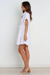 White Withdraw Mini Dress