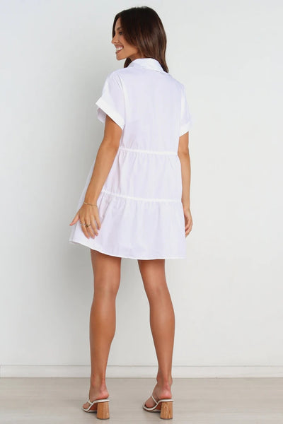 White Withdraw Mini Dress