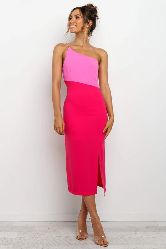 fitted lace wedding dress Red Block Dress The Pink Teinte fitted lace wedding dress Red Block Dress The Pink Teinte