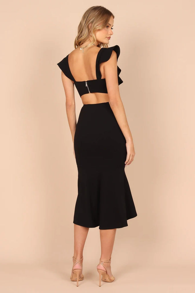yvonne hi lo midi dress Petal and Pup Women's Yvonne High Low Midi Dress